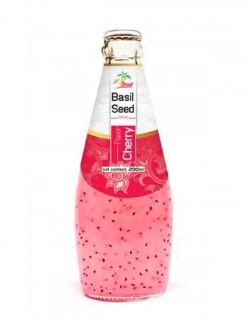 Basil Seed Drink Cherry Flavor